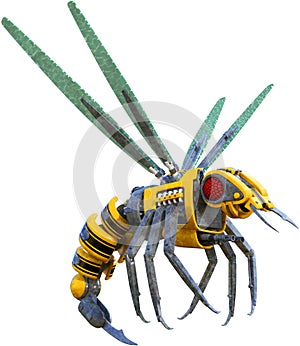 Insect Robot Bee Wasp Isolated