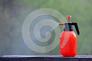 An insect sprayer sprays poison from pests.