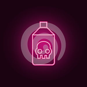 insecticide icon. Elements of pest control and insect in neon style icons. Simple icon for websites, web design, mobile app, info