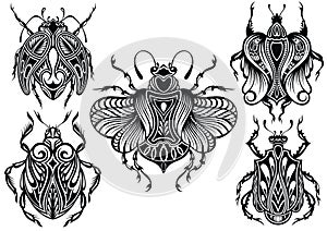 Insects illustration.Bugs collection