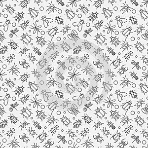 Insects linear pattern