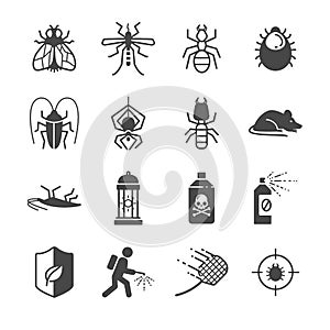 Insects and Pest control icons