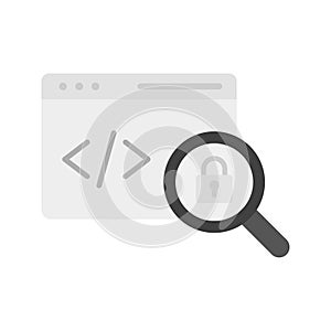 Insecure Code icon vector image.