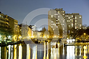 InselbrÃ¼cke Berlin at Night