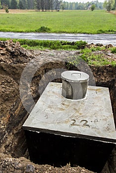 Insert concrete septic septic tank