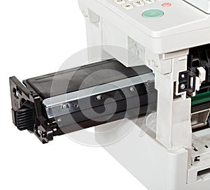 Inserting of cartridge in multifunctional device