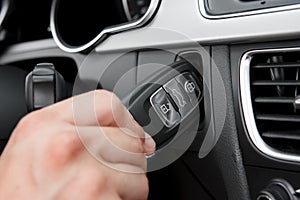 Inserting hightech car key