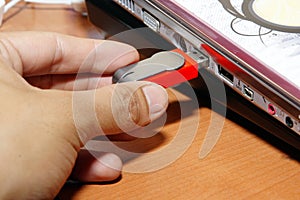 Inserting Thumb Drive