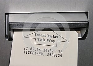 Inserting ticket