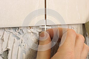 Inserting Tile Spacer