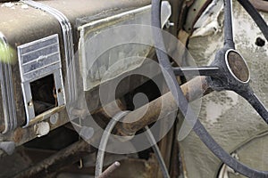 Insid rusted Car- Broken Hill NSW Aust