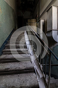 Inside abandoned power plant.