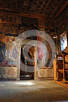 Vnútri kláštor, grécko 