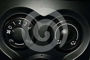Inside air conditioner unit in the car