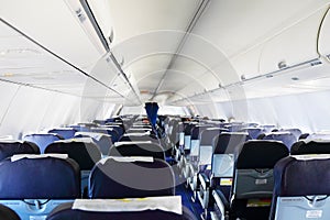 Inside airplane view