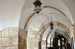 Inside of the Al Aqsa Mosque, Jerusalem