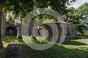 Inside the Ancient armenian Sanahin Monastery in the north part of Armenia