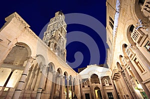 Inside of ancient Diocletian\'s Palace in Adriatic Croatian city od Split