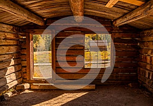 Inside Ashcroft Ghost Town Cabin in Colorado