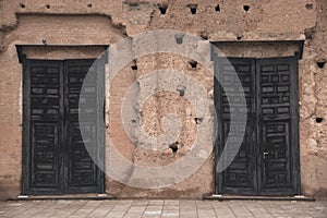 Inside the Bab Agnaou palace in Marrakesh, Morocco