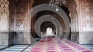 Inside of The Badshahi Mosque photo