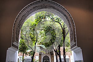 Inside the Bahia palace in Marrakesh, Morocco