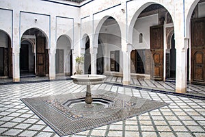 Inside the Bahia palace in Marrakesh, Morocco