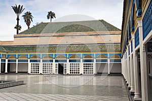 Inside the Bahia palace in Marrakesh, Morocco