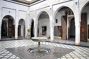 Inside the Bahia palace in Marrakesh, Morocco