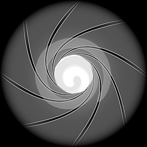 Inside the barrel of a gun