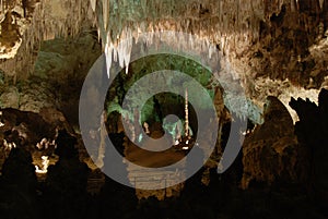 inside big room chamber of Carlsbad Caverns National Park