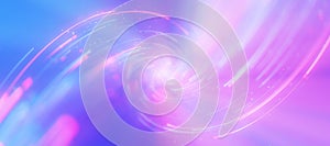 Inside bigdata light speed twisted flow. Abstract digital data stream of quantum computing. Cyberspace of qubit trails