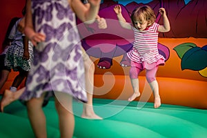 Inside bouncy castle photo