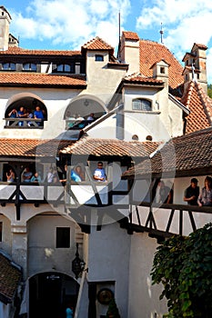 Inside Bran castle, home of Dracula, Brasov, Transylvania