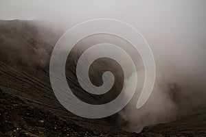 Inside Bromo volcano, Indonesia