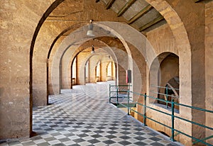 Inside of bullring coliseum of Palma de Mallorca