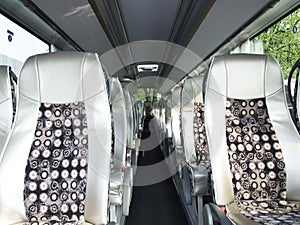 Inside of bus