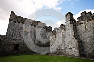 Inside Cahir Castle in Ireland