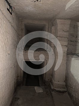 Inside catacombs of Kom El Shoqafa