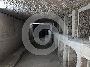 Inside catacombs of Kom El Shoqafa