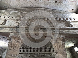 Inside catacombs of Kom El Shoqafa