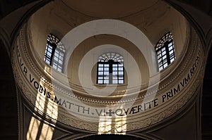 Inside catholic church