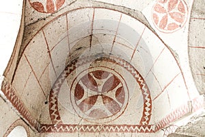 Inside of a Cave Church, Cappadocia, Turkey