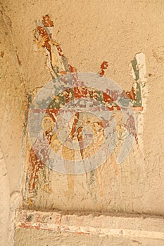 Inside of a Cave Church, Cappadocia, Turkey