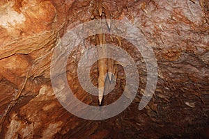 Inside a cave photo