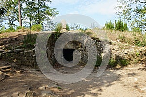 Inside a Chambered Tomb at Tumulus de Kercado, Carnac, Brittany, France