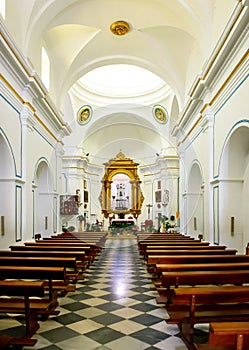 Inside the Chapel at Virgen Del Saliente