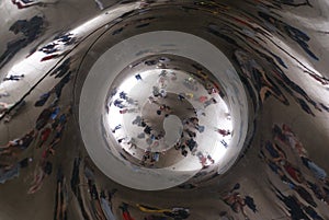 Inside Chicago Cloud Gate