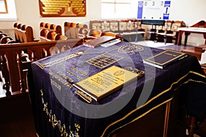 Inside of Choral Synagogue in Rostov on Don