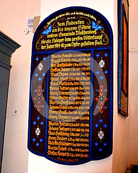 Inside the church of the fortified medieval saxon evangelic church in the village MeÈ™endorf Meschenderf, Meschendorf, Mesche, T